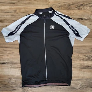 Giordana Cycling Jersey Full Zip Short Sleeve Size XXL Black Made In Italy - Picture 1 of 4