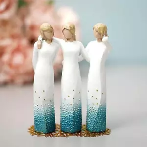 3sister by My Side klassische Skulptur geformt handbemalt Figur - Bild 1 von 12