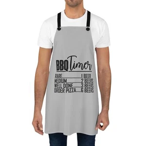 BBQ Timer Apron, Funny Cooking Gift, Grilling Apron, Personalized Gift for Dad - Picture 1 of 5