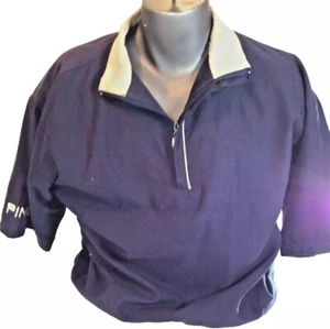 Ping Collection Men's Jacket Medium Blue Half Sleeve Windbreaker Golf Pullover - Picture 1 of 4