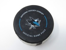 2022-23 Washington Capitals San Jose Sharks Game Used NHL Puck -2 Ovechkin Goals