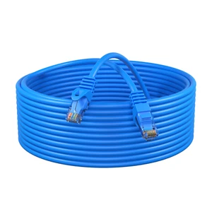 LOT Câble Patch Ethernet CAT6 Réseau LAN RJ45 Cordon Bleu 15FT Multipack - Photo 1/10