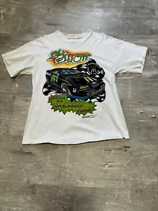 Vintage Bill Elliott Batman Forever Shirt L Double Sided NASCAR Tee McDonald’s - Picture 1 of 7