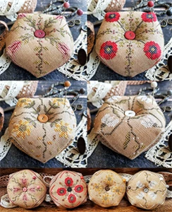 Four Seasons Flowers Biscornu~Puntini Puntini - Picture 1 of 1