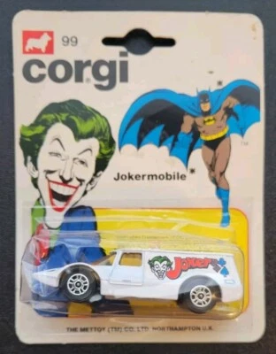 CORGI Juniors #99 JOKERMOBILE  (Batman) Original Blister - Never opened - 1979 - Image 1 of 4