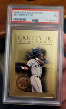 1996 Ken Griffey Jr. PSA 7 Leaf Gold Stars 22Kt Gold Card #4