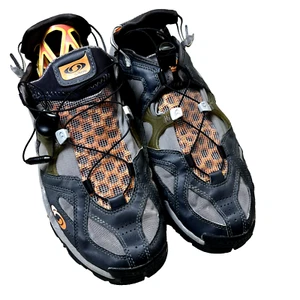 Salomon Techamphibian Multi Trailrunning Wanderschuhe - Orange/Schwarz Größe US 11 - Bild 1 von 8