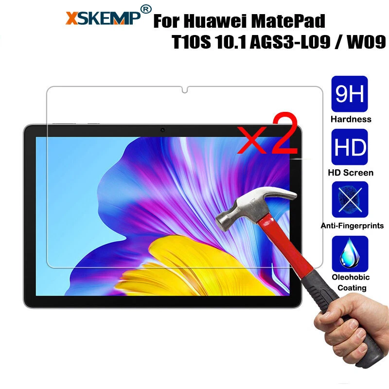 2Pcs Tempered Glass Screen Protector Huawei Matepad T10 T10S Anti Scratch Cover - Image 1 of 4