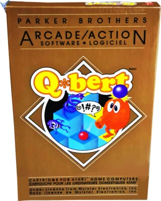 Q*bert Atari 400/800 Cartridge, Vintage 1983 Collectible, Mint in Sealed Box!! - Image 1 of 4