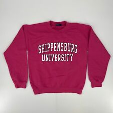 Shippensburg Raiders Sweater Mens Small Pink White University Sweatshirt