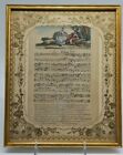 Antique ENGRAVING "MUSIC OF YESTERYEAR" Framed in San Francisco