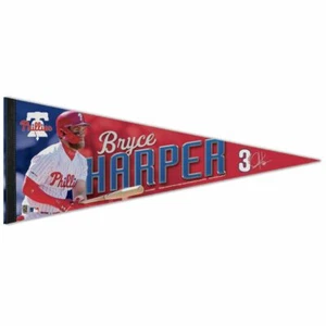 BRYCE HARPER #3 PHILADELPHIA PHILLIES ROLL UP FELT PREMIUM PENNANT 12"x30" NEW - Picture 1 of 1