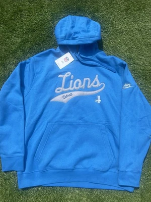 Толстовка с капюшоном мужская Nike On Field размер Large NFL Detroit Lions | логотип клубной перемотки - Изображение 1 из 4