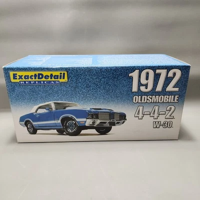 Lane Exact Detail 1972 Olds 442 Blue W-30 WCC303 1:18 Diecast Box Only - Image 1 of 4