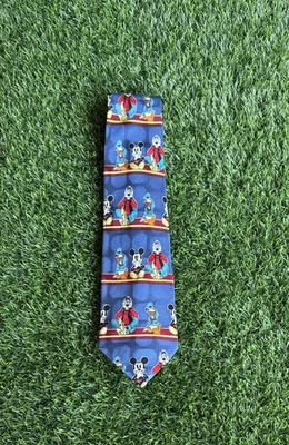 Atlas Design Mickey Mouse Rare Vintage Silk Necktie Business Professional - Image 1 of 4
