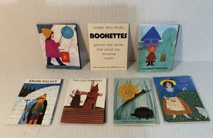 VTG 1974 Bookettes, 6 Miniature Fold-Out Mural Stories, Merry Thoughts Inc. - Picture 1 of 6