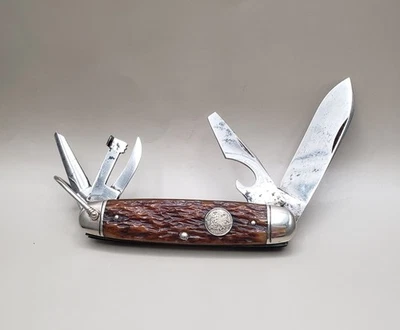 雷明顿美国 A. RS3333 Ofical 童子军郊游刀 1924 - 1933 — 第 1/4 张图片