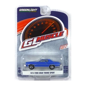 Greenlight 13310-B Ford Gran Torino Sport blau metallic 1974 - GL Muscle 26 1:64 - Picture 1 of 1
