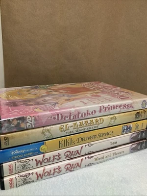 Vintage Anime DVD Collection X5 Lot Wolf’s Rain Studio Ghibli Magical Girl Etc - Image 1 of 4