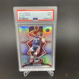2021-22 Mosaic Jalen Green Silver Prizm Rookie RC #206 PSA 9! MINT Rockets - Picture 1 of 2