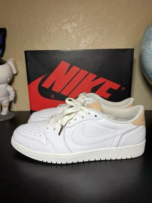 Nike Air Jordan 1 Retro Bajo OG Blanco Vachetta Tostado Talla 12 905136-100 con Caja Retro Foto 1 de 4