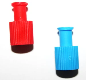 Kombistopfen Combi Kombi Stopfen Stopper rot blau 50 St,us - Picture 1 of 1