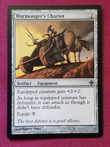 Magic The Gathering RISE OF THE ELDRAZI WARMONGER'S CHARIOT artifact card MTG - Picture 1 of 2