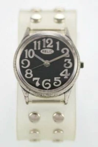 Relic Orologio Unisex Trasparente Gomma Acciaio Argento Impermeabile Nero Quarzo - Foto 1 di 3