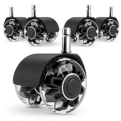 OMYOFFICE Office Chair Caster Wheels Set of 5Heavy-Duty Chair Wheels Support 2200lbsMut...