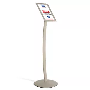 Soporte para letrero de pedestal menú restaurante tablero piso de 8,5x11 pulgadas - Imagen 1 de 36