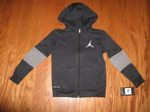 AIR JORDAN Full Zip-Up Hoodie Sweatshirt Boys Size 7 - Picture 1 of 2