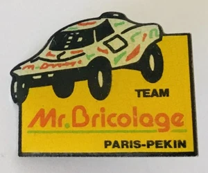Mr Bricolage Paris Pekin Motor Racing Pin Badge Brooch Auto Vintage (C4) - Picture 1 of 2
