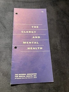 THE CLERGY AND MENTAL HEALTH  Nice vintage pamphlet / booklet. 1966 - Bild 1 von 9