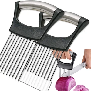 ESINAM Onion Slicer Holder, Premium Vegetable Slicer Cutter for Potato and Tomat - Picture 1 of 12