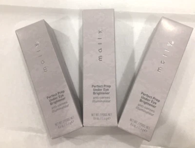 3 X PCS MALLY Perfect Prep Under Eye Brightener Lighter 0.4 oz NIB SALONS CLOSED - Image 1 of 3