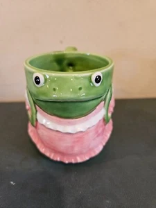 Otagiri Freda The Frog Hand painted Coffee Mug By Mary Ann Baker Japan - Picture 1 of 5