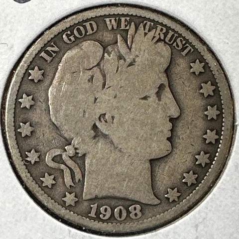 1908 50C Barber Half Dollar (75111) Cover