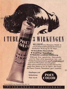 Thera Chemie Poly Color - 1953 - Historische Werbung - Kosmetik Reklame ~12x16cm - Bild 1 von 1