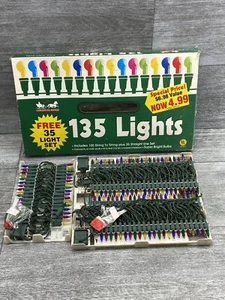Christmas Avenue 135 Count MultiColor Indoor Outdoor String Lights New Open Box - Picture 1 of 18