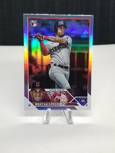2023 Topps Update BRAYAN ROCCHIO Rainbow Foil Rookie RC #US214