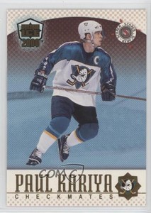 1999 Pacific Dynagon Ice Checkmates American Paul Kariya Steve #1 Rookie RC HOF