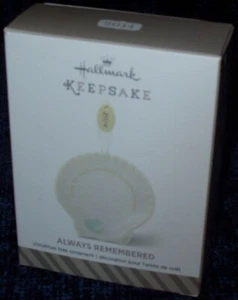 2014 Hallmark ALWAYS REMEMBERED In Memory Memorial Porcelain Keepsake Ornament - Picture 1 of 5
