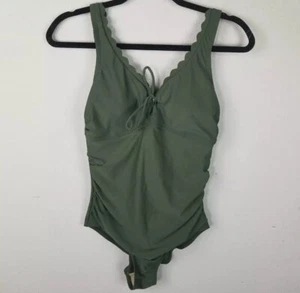 Merona Green One Piece Swimsuit Size Small - Picture 1 of 4