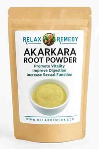 Akarkara Wurzel Pulver - 100% rein, gentechnikfrei Anacyclus Pyrethrum, Vitalität, Bio - Bild 1 von 2