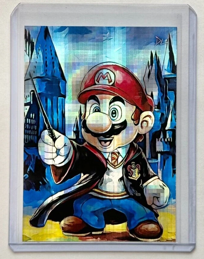 Mario Limited Edition Artist Signed "Harry Potter" Refractor Card 1/1 - Image 1 of 2
