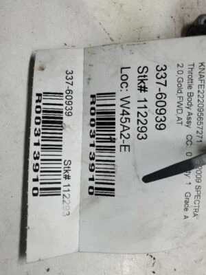 2004-2010, Kia Spectra, carrocería del acelerador con control de crucero, dorado, PN - 35100-23751 Foto 1 de 3