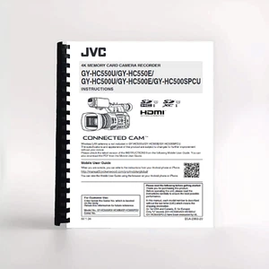 Owners Manual for JVC GY-HC550U / GY-HC550E / GY-HC500U Video Camera - Picture 1 of 1