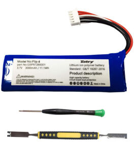 GSP872693 01 Estry Li-Polymer Battery Replacement Kit for Flip 4 and Flip 4 Spec