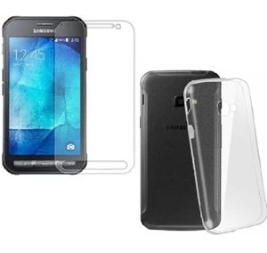 CUSTODIA COVER TPU + PELLICOLA VETRO TEMPERATO Per SAMSUNG GALAXY XCOVER 4S /4 S - Foto 1 di 11