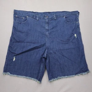 NWT Liberty Blues Denim Shorts Relaxed 54 Big Distressed Classiccore Gorpcore - Picture 1 of 8